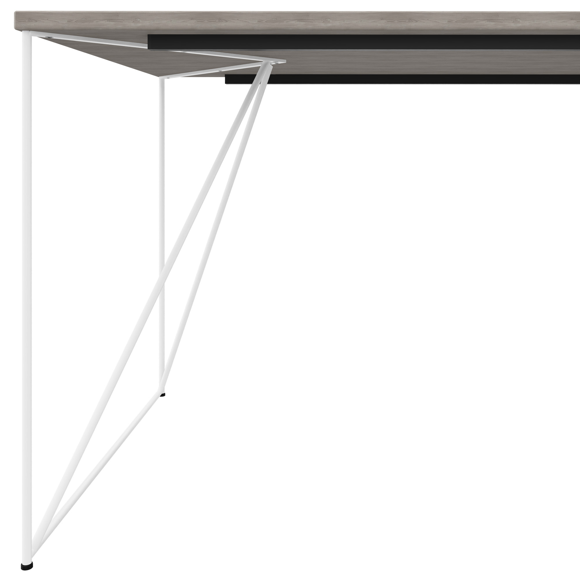 AIR Scrivania | 1600 - 1800 mm, North Oak Grey - 4 Main Image
