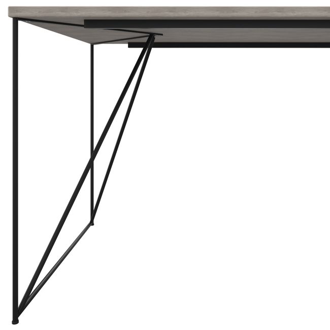 AIR Schreibtisch | 1600 - 1800 mm, Nordeiche grau