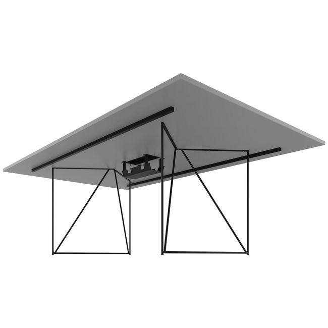 AIR Konferenztisch | Elektrifiziert, 2200 x 1300 mm, Perlgrau