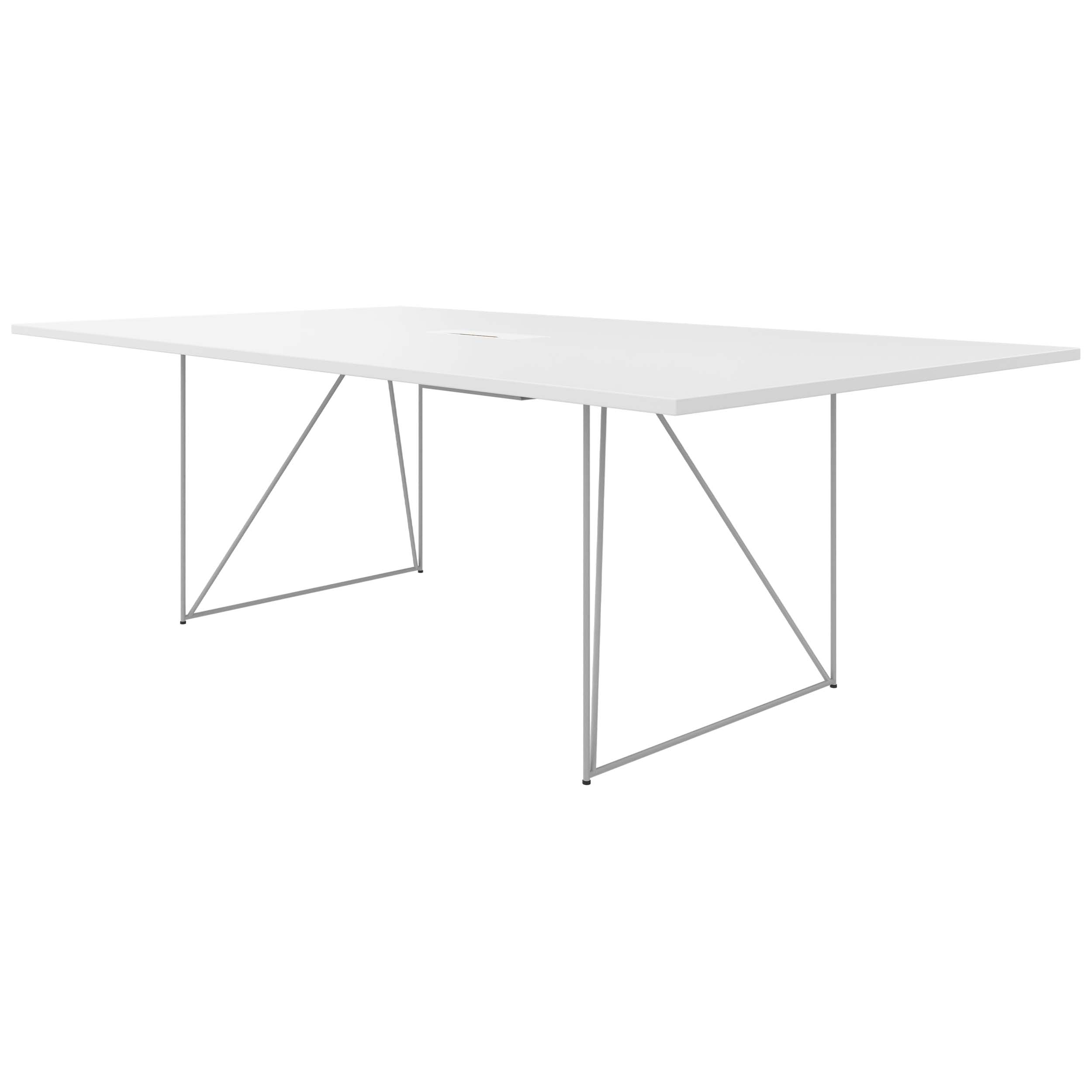 AIR conference table | Electrified, 2200 x 1300 mm, White - 3 Main Image