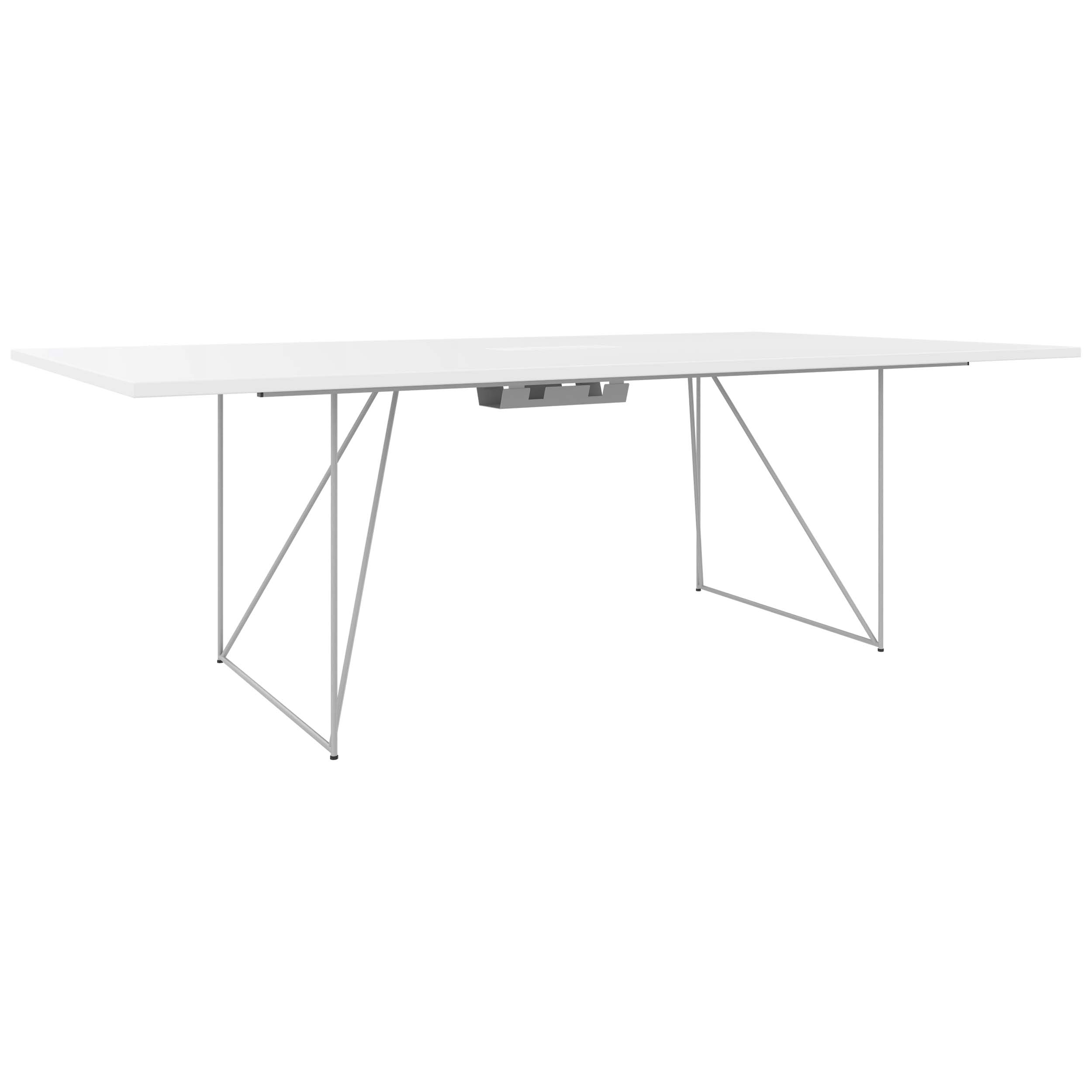 AIR conference table | Electrified, 2200 x 1300 mm, White - 2 Main Image