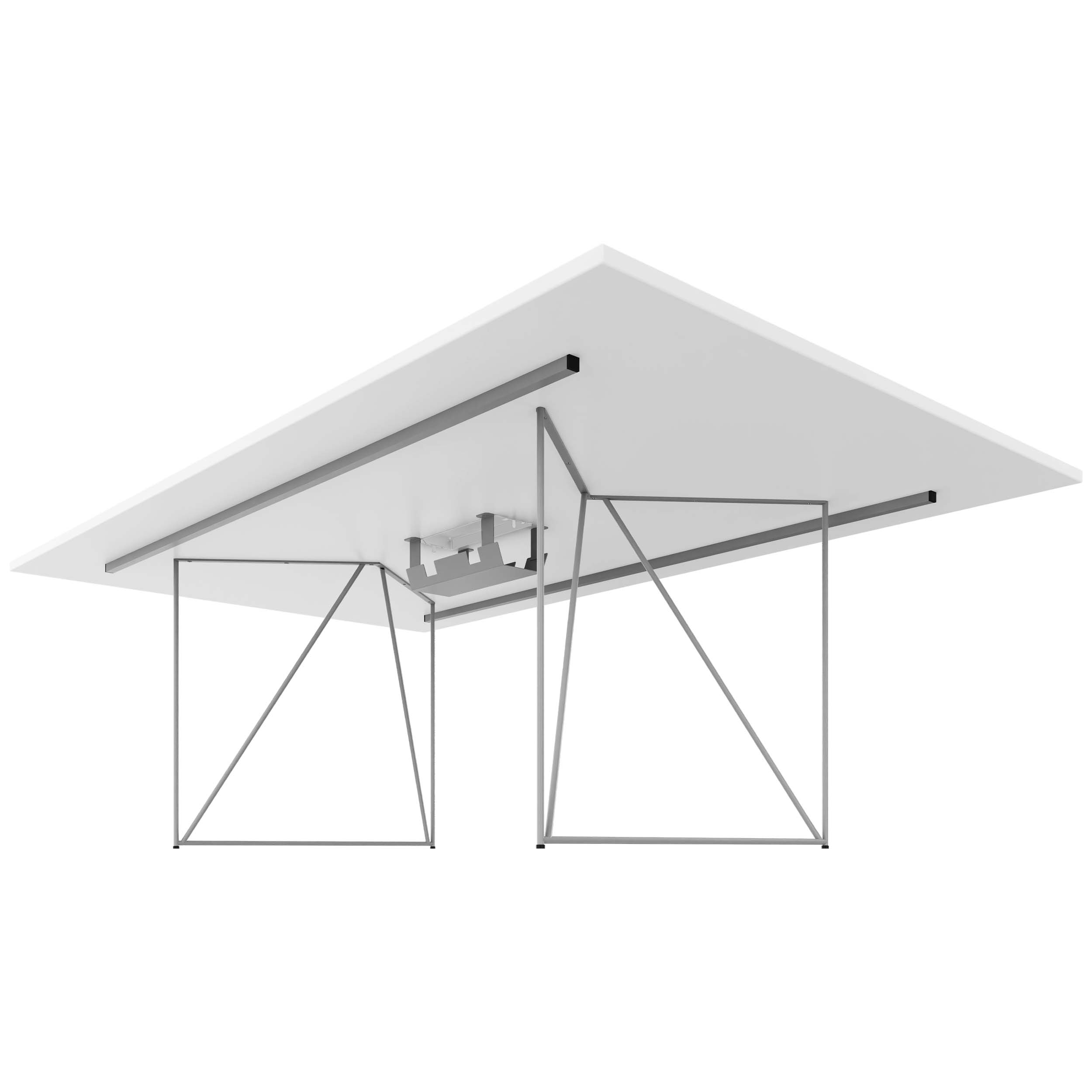 AIR conference table | Electrified, 2200 x 1300 mm, White - 5 Main Image