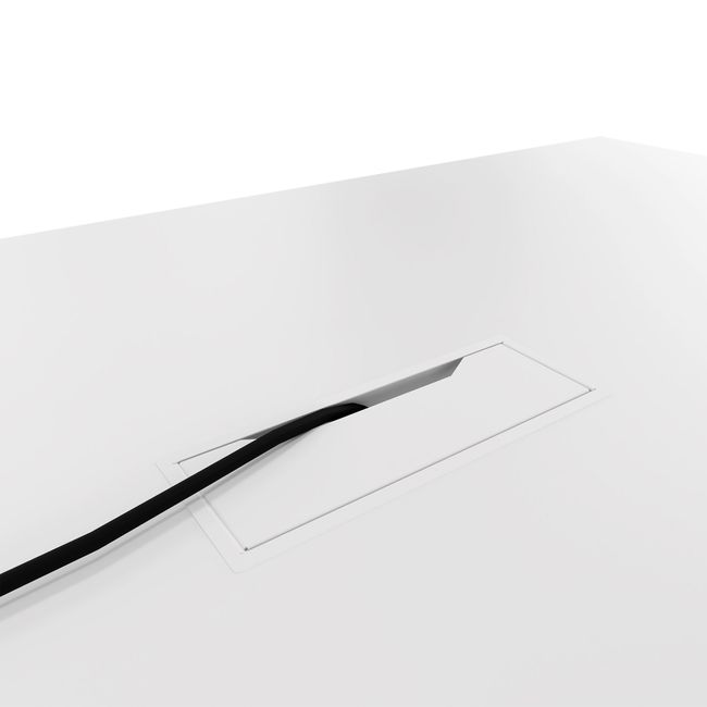 AIR Konferenztisch | Elektrifiziert, 2200 x 1300 mm, Weiß