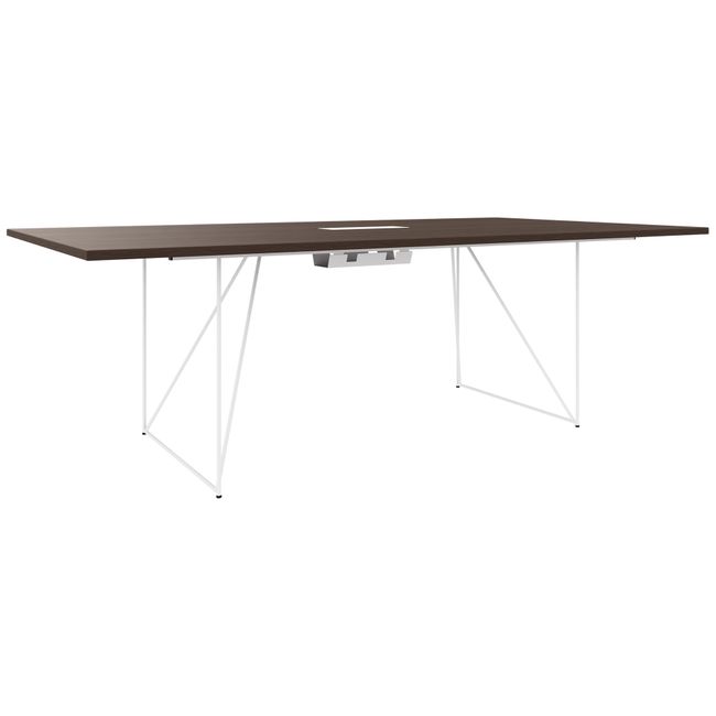 AIR Konferenztisch | Elektrifiziert, 2200 x 1300 mm, Nussbaum