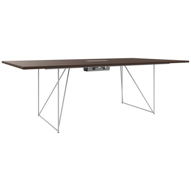 AIR Konferenztisch | Elektrifiziert, 2200 x 1300 mm, Nussbaum