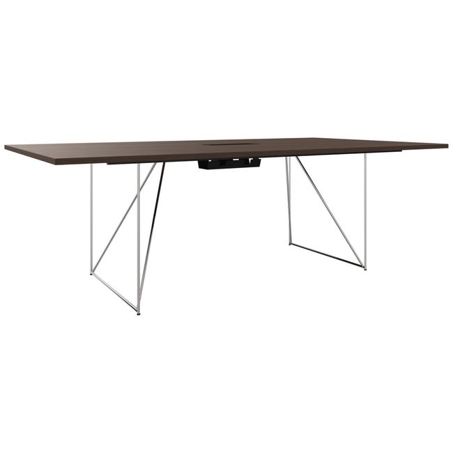 AIR Konferenztisch | Elektrifiziert, 2200 x 1300 mm, Nussbaum
