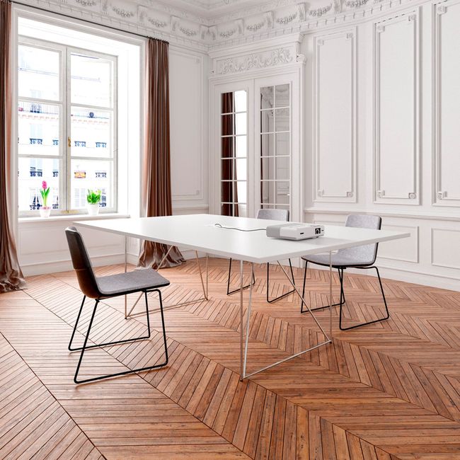 AIR Konferenztisch | Elektrifiziert, 2200 x 1300 mm, Cubanitgrau