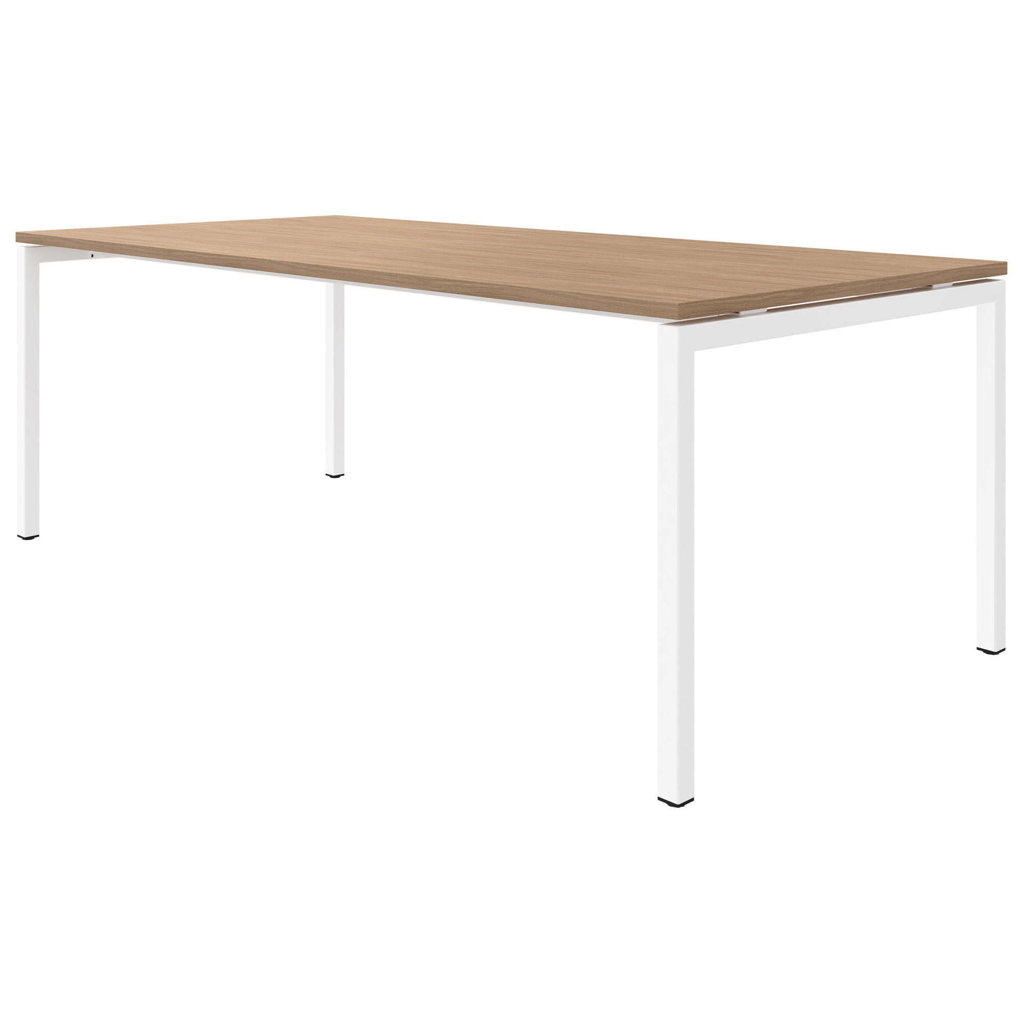 NOVA U meeting table | 2000 x 1000 mm, amber oak - 4 Main Image
