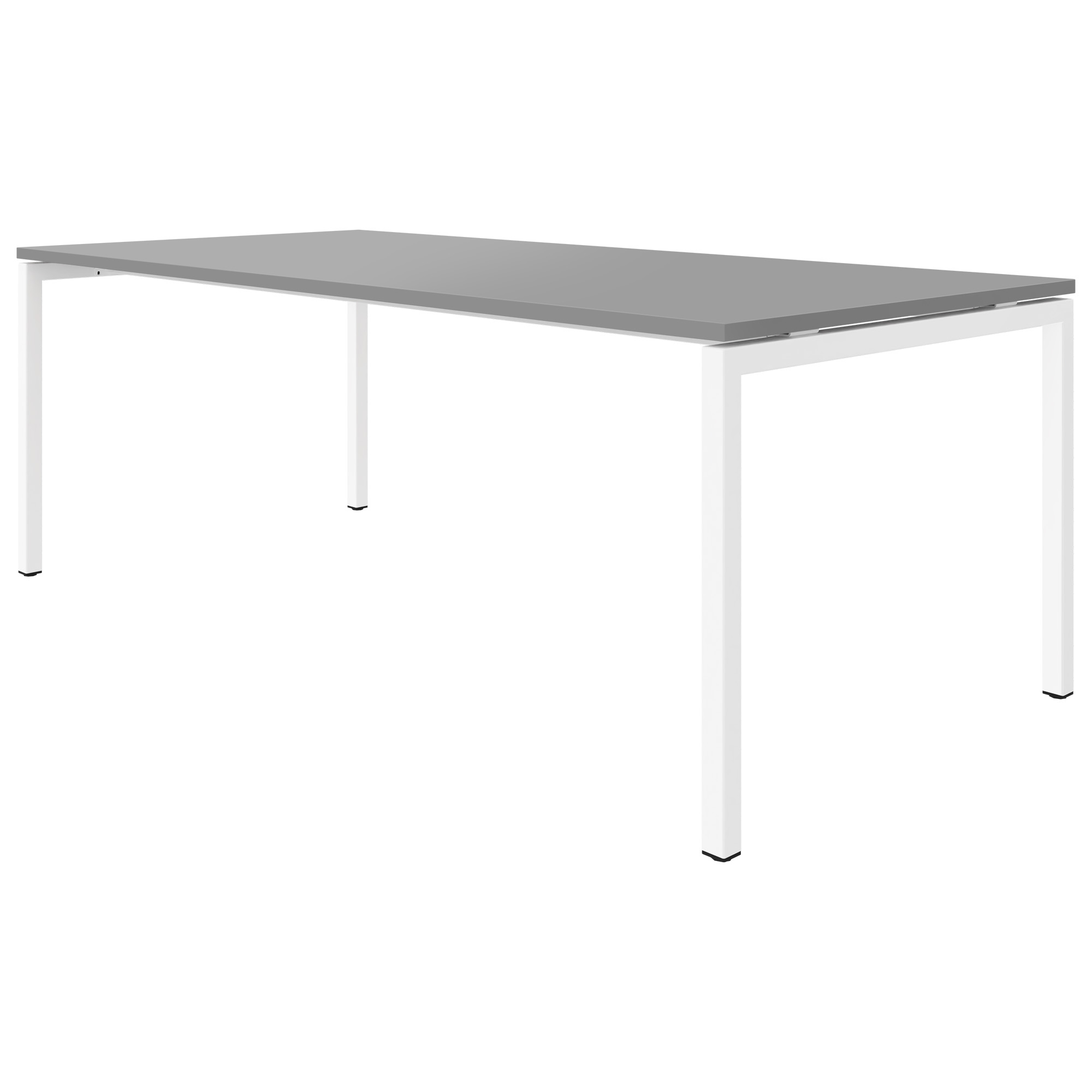 NOVA U meeting table | 2000 x 1000 mm, pearl gray - 4 Main Image