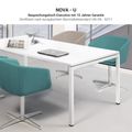NOVA U meeting table | 2000 x 1000 mm, pearl gray - 7 Thumbnail Image