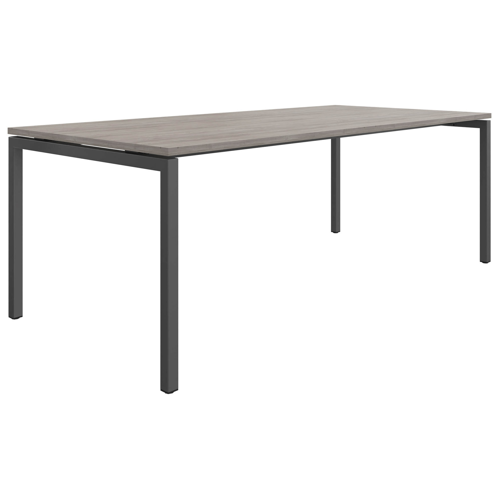 NOVA U meeting table | 2000 x 1000 mm, gray northern oak - 1 Main Image