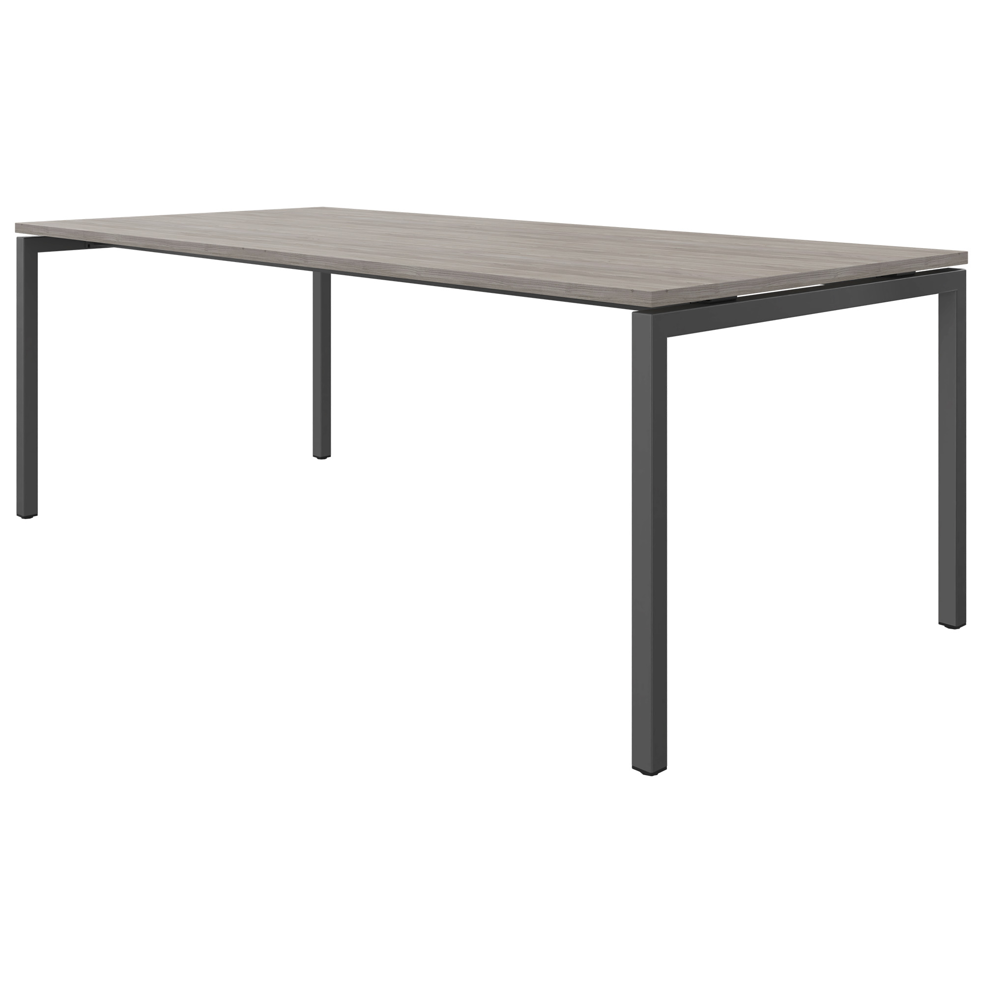 NOVA U meeting table | 2000 x 1000 mm, gray northern oak - 3 Main Image