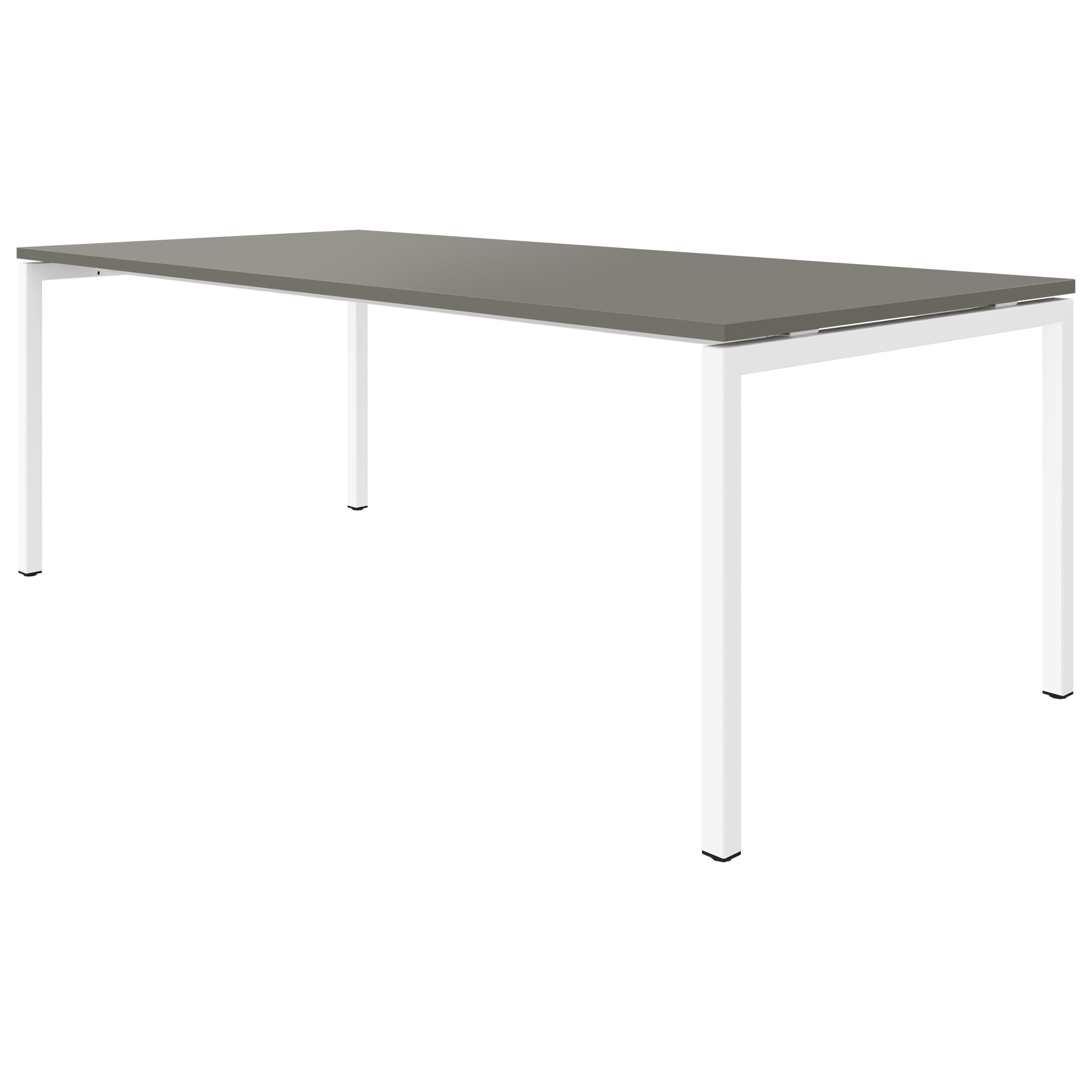 NOVA U meeting table | 2000 x 1000 mm, Cubanite gray - 3 Main Image