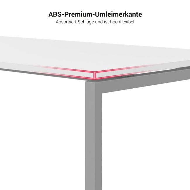 NOVA U Besprechungstisch | 2000 x 1000 mm, Cubanitgrau NOVA U Besprechungstisch | 2000 x 1000 mm, Cubanitgrau