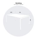 NOVA U CHIET DE BUREAU | 2000 x 1000 mm, anthracite - 10 Thumbnail Image