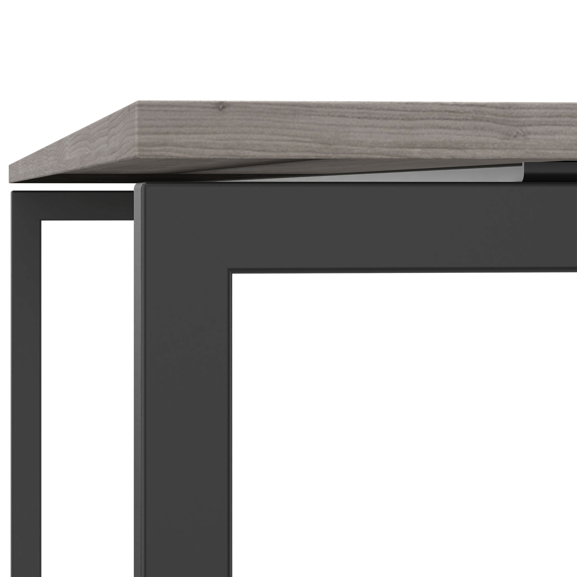 NOVA U executive desk | 2000 x 1000 mm, gray northern oak - 4 Main Image