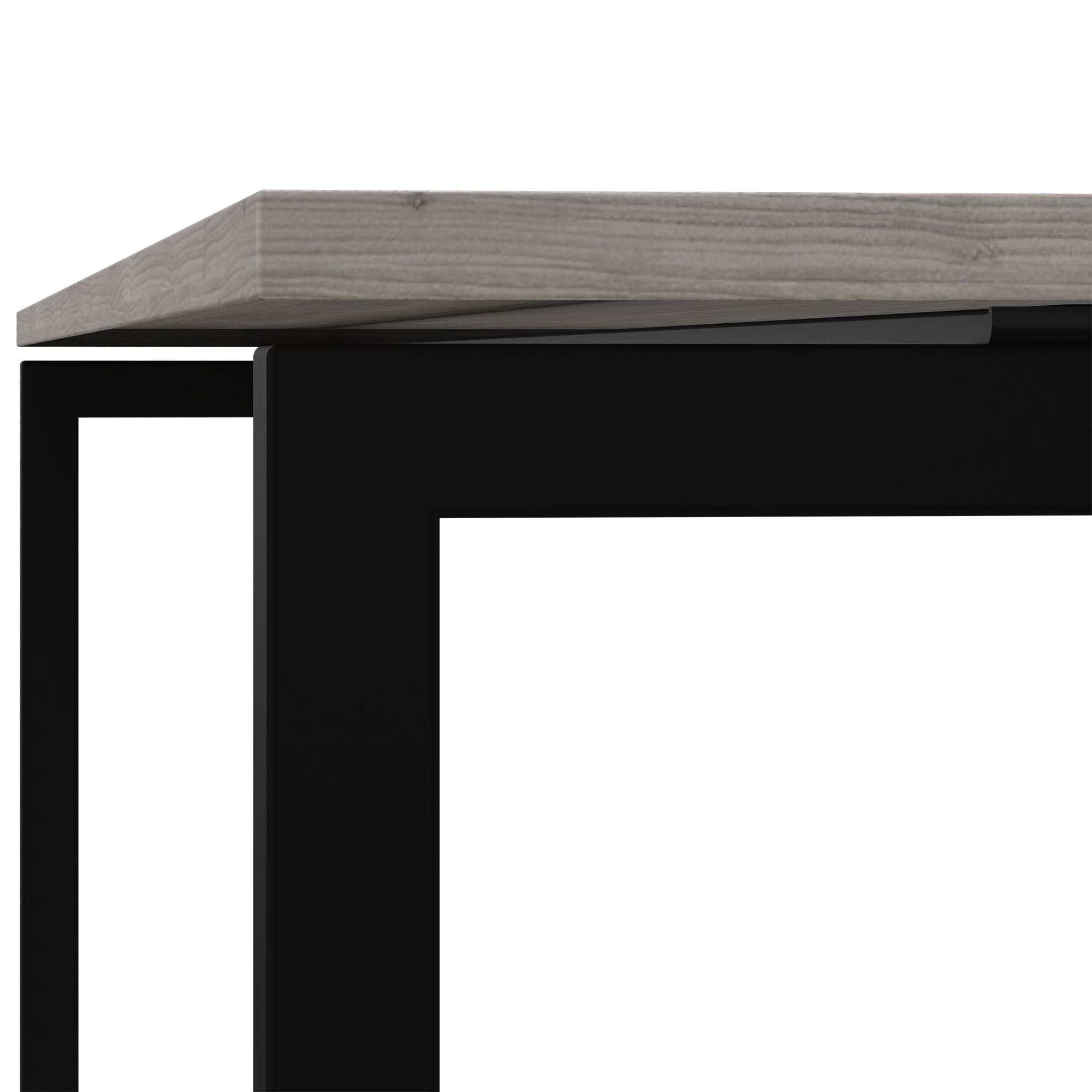 NOVA U executive desk | 2000 x 1000 mm, gray northern oak - 4 Main Image