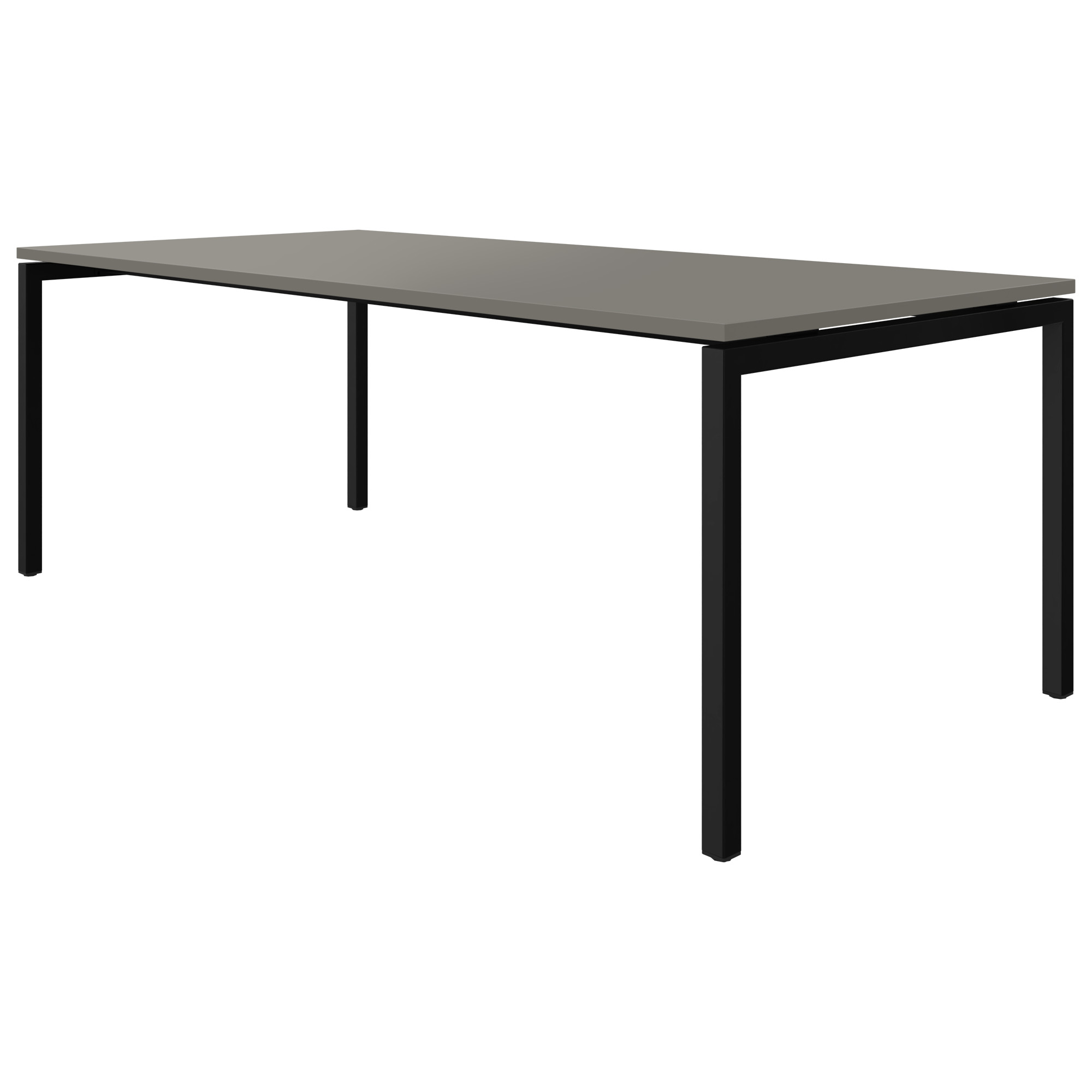 NOVA U executive desk | 2000 x 1000 mm, Cubanite gray - 3 Main Image