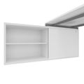 NOVA U Bureau en chef avec Lowboard | 2000 x 1382 mm, blanc - 3 Thumbnail Image