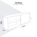 NOVA U Bureau en chef avec Lowboard | 2000 x 1382 mm, chêne ambre - 12 Thumbnail Image