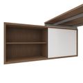 NOVA U Bureau en chef avec Lowboard | 2000 x 1382 mm, chêne ambre - 3 Thumbnail Image