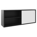 NOVA U Bureau en chef avec Lowboard | 2000 x 1382 mm, anthracite - 4 Thumbnail Image