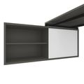 NOVA U Chefschreibtisch mit Lowboard | 2000 x 1382 mm, Cubanitgrau - 3 Thumbnail Image