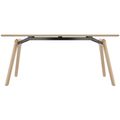 BRALCO RAIL meeting table | 1800 - 2400 mm (6 - 8 people) | Real wood, natural oak - 4 Thumbnail Image
