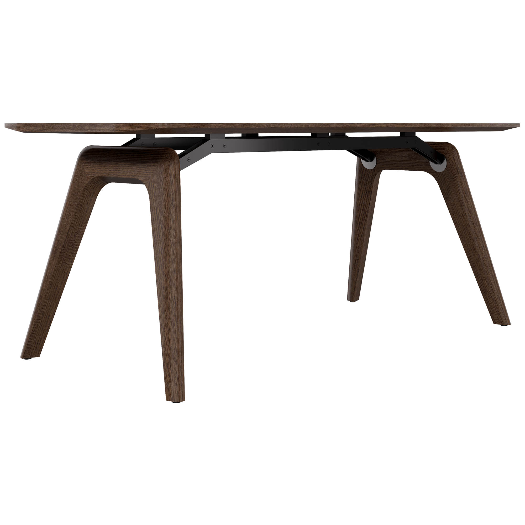 BRALCO RAIL desk | 1800 - 2400mm | Real wood, oak tobacco - 5 Main Image