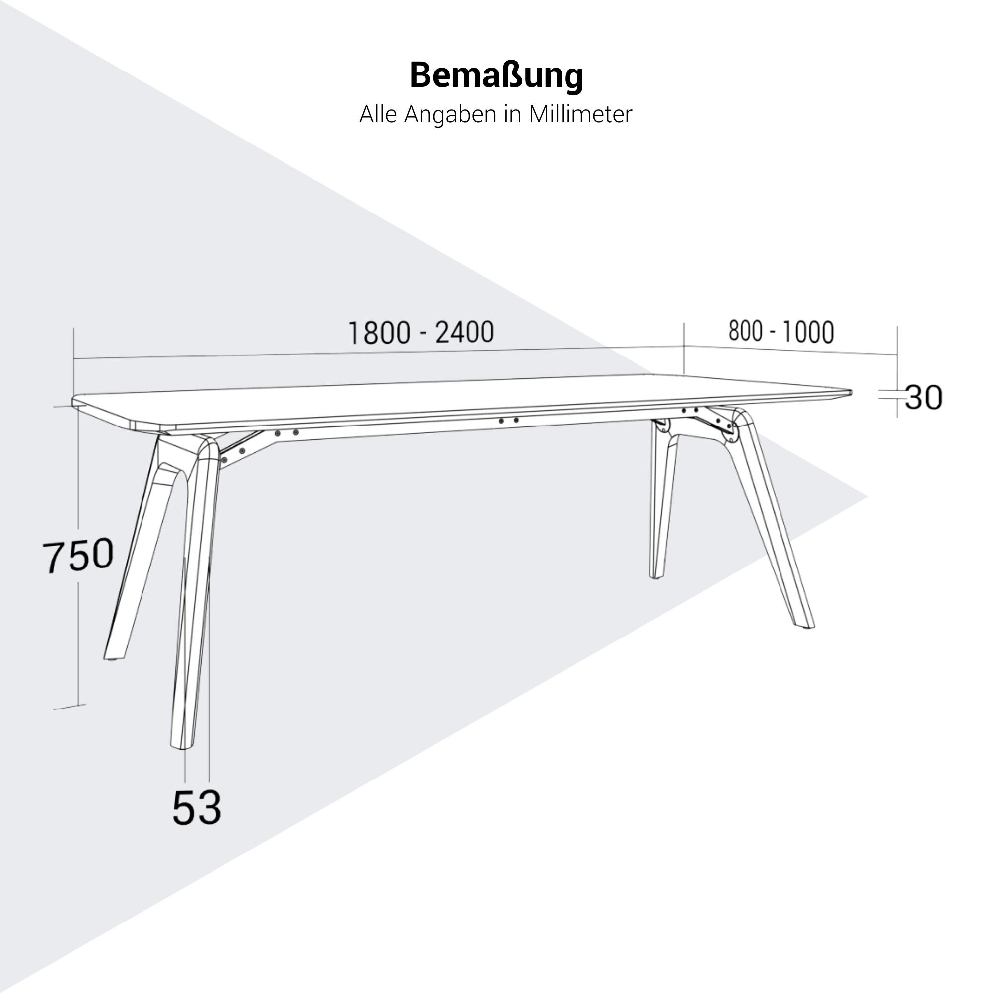 BRALCO RAIL desk | 1800 - 2400mm | Real wood, oak tobacco - 10 Main Image