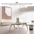 BRALCO RAIL desk | 1800 - 2400mm | Real wood, oak tobacco - 7 Thumbnail Image