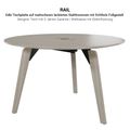 BRALCO RAIL Meeting table | Round, 1200 - 1600 mm (4 - 6 persons), real wood, white oak - 7 Thumbnail Image