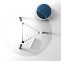 BRALCO RAIL Meeting table | Round, 1200 - 1600 mm (4 - 6 persons), real wood, white oak - 15 Thumbnail Image
