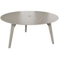 BRALCO RAIL meeting table | Round, 1200 - 1600 mm (4 - 6 people), real wood, light gray oak - 1 Thumbnail Image