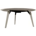 BRALCO RAIL meeting table | Round, 1200 - 1600 mm (4 - 6 people), real wood, light gray oak - 2 Thumbnail Image