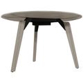 BRALCO RAIL meeting table | Round, 1200 - 1600 mm (4 - 6 people), real wood, light gray oak - 3 Thumbnail Image