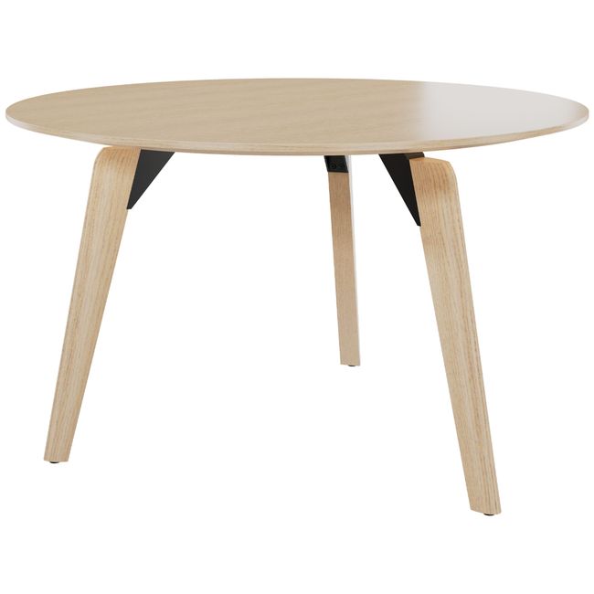 BRALCO RAIL Meeting table | Round, 1200 - 1600 mm (4 - 6 people), solid wood, natural oak  - 3 Main Image
