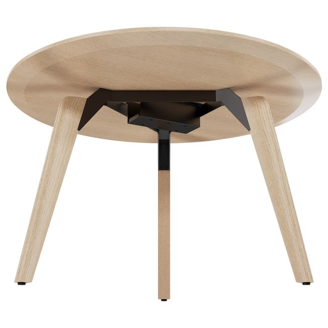 BRALCO RAIL Besprechungstisch | Rund, 1200 - 1600 mm (4 - 6 Personen), Echtholz, Eiche Natur
