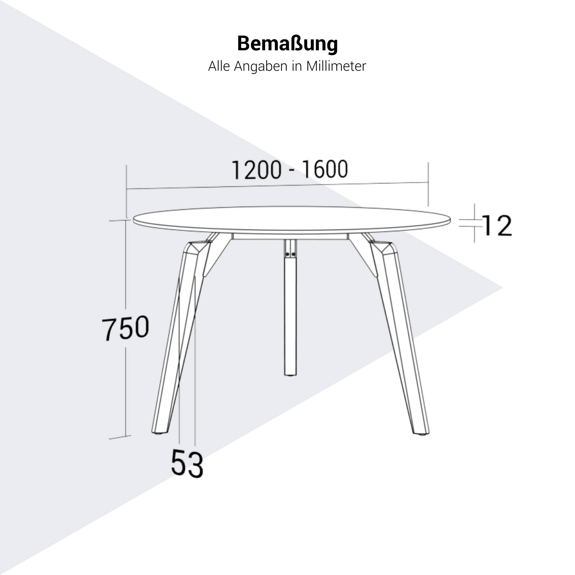 BRALCO RAIL meeting table | Round, 1200 - 1600 mm (4 - 6 people), gray tinted glass table top, solid oak wood frame - 11 Main Image