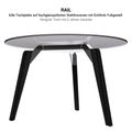 BRALCO RAIL meeting table | Round, 1200 - 1600 mm (4 - 6 people), gray tinted glass table top, solid oak wood frame - 7 Thumbnail Image