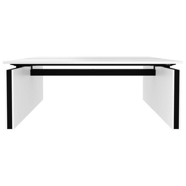 MOTION Team-Schreibtisch | 1400 - 1800 mm, elektrisch höhenverstellbar, Weiß