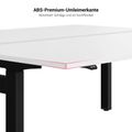 MOTION Desk del team | 1400 - 1800 mm, regolabile in altezza elettricamente, bianco - 6 Thumbnail Image