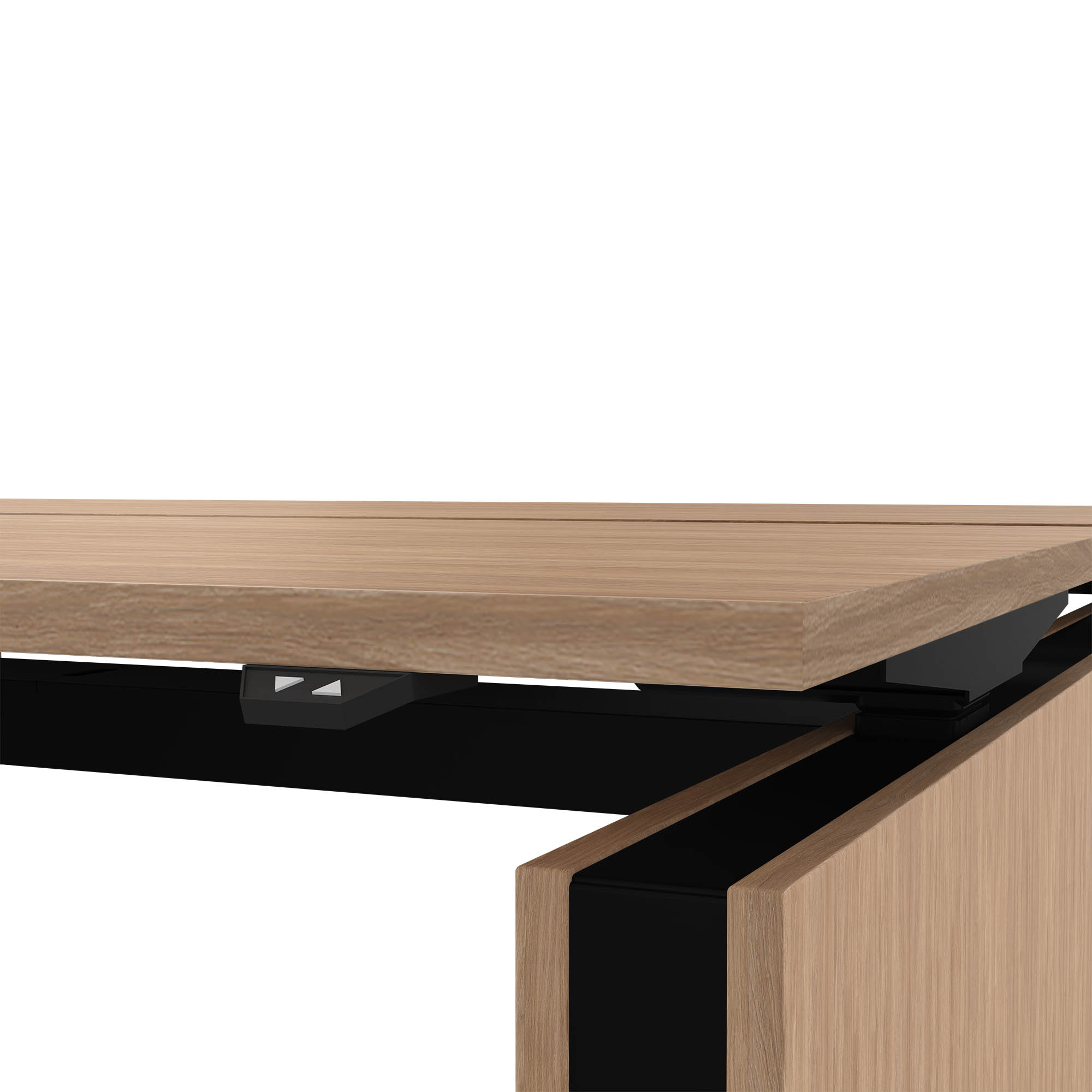 MOTION Desk del team | 1400 - 1800 mm, regolabile in altezza elettricamente, quercia ambra - 4 Main Image