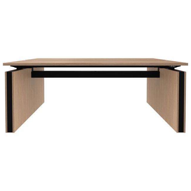 MOTION Team-Schreibtisch | 1400 - 1800 mm, elektrisch höhenverstellbar, Bernsteineiche