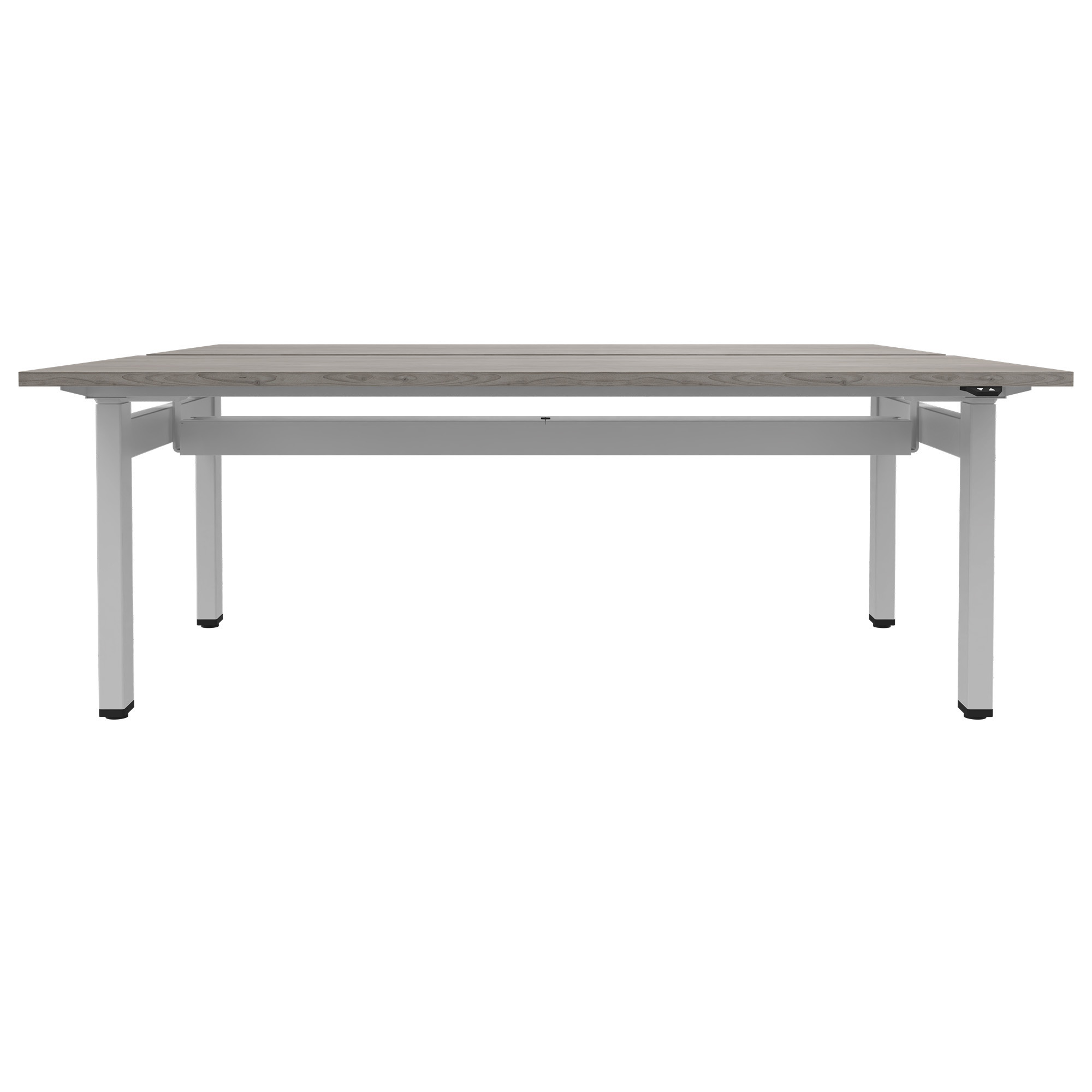 MOTION team desk | 1400 - 1800 mm, electrically height adjustable, gray northern oak - 2 Main Image