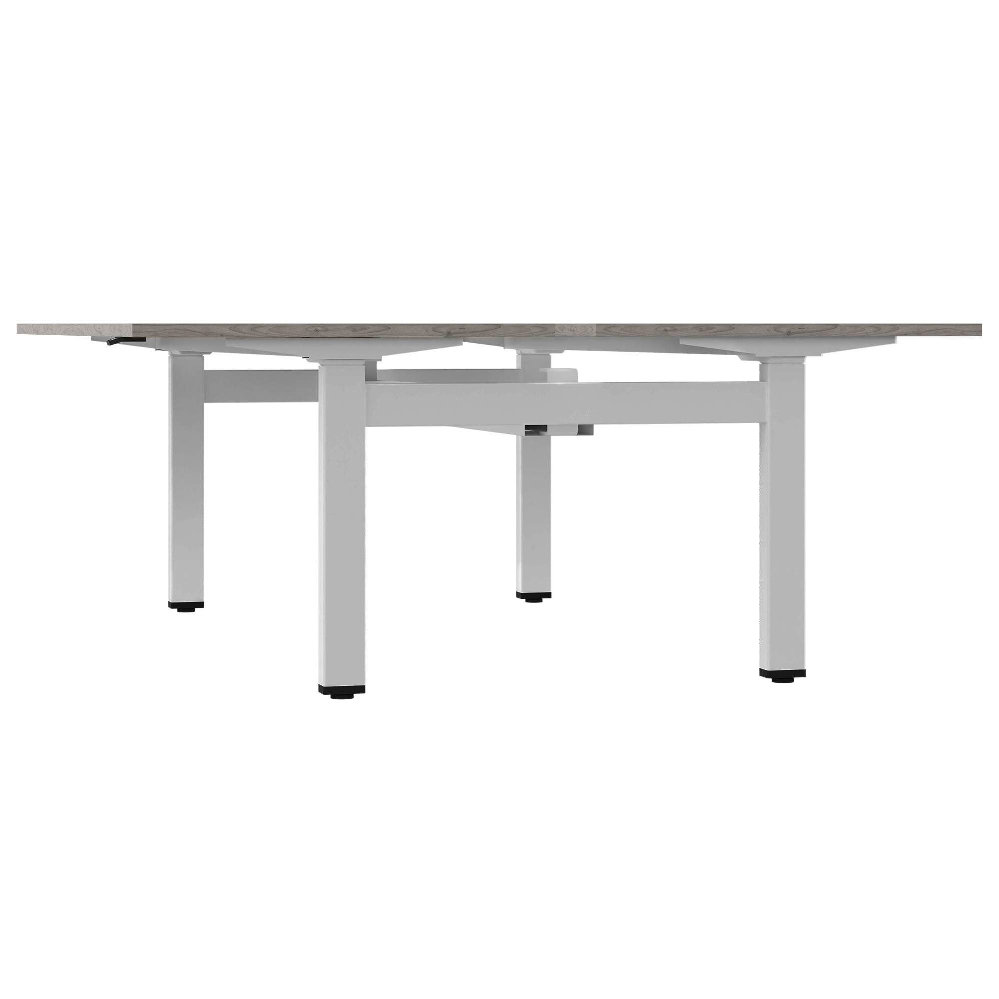 MOTION team desk | 1400 - 1800 mm, electrically height adjustable, gray northern oak - 3 Main Image
