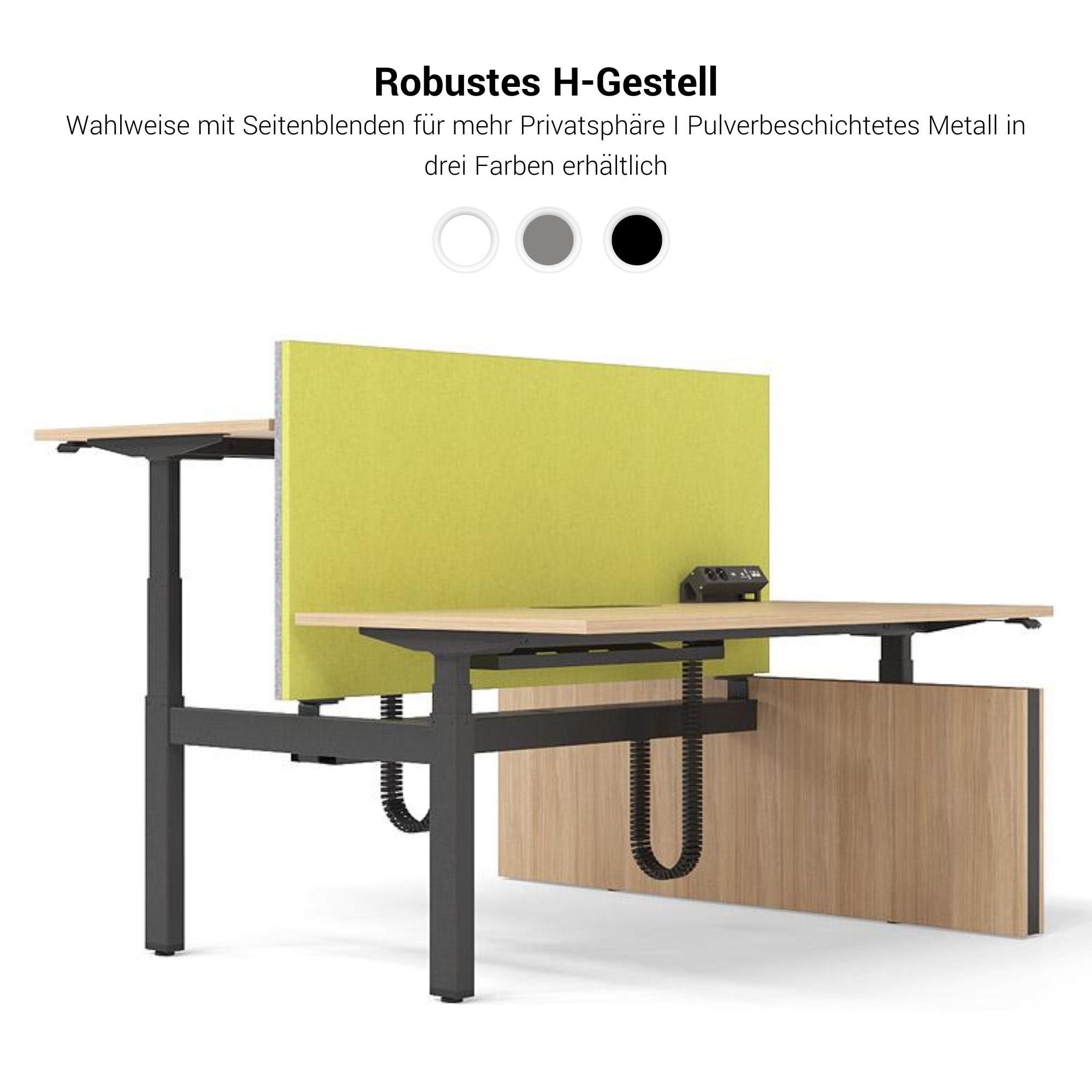 MOTION team desk | 1400 - 1800 mm, electrically height adjustable, gray northern oak - 9 Main Image
