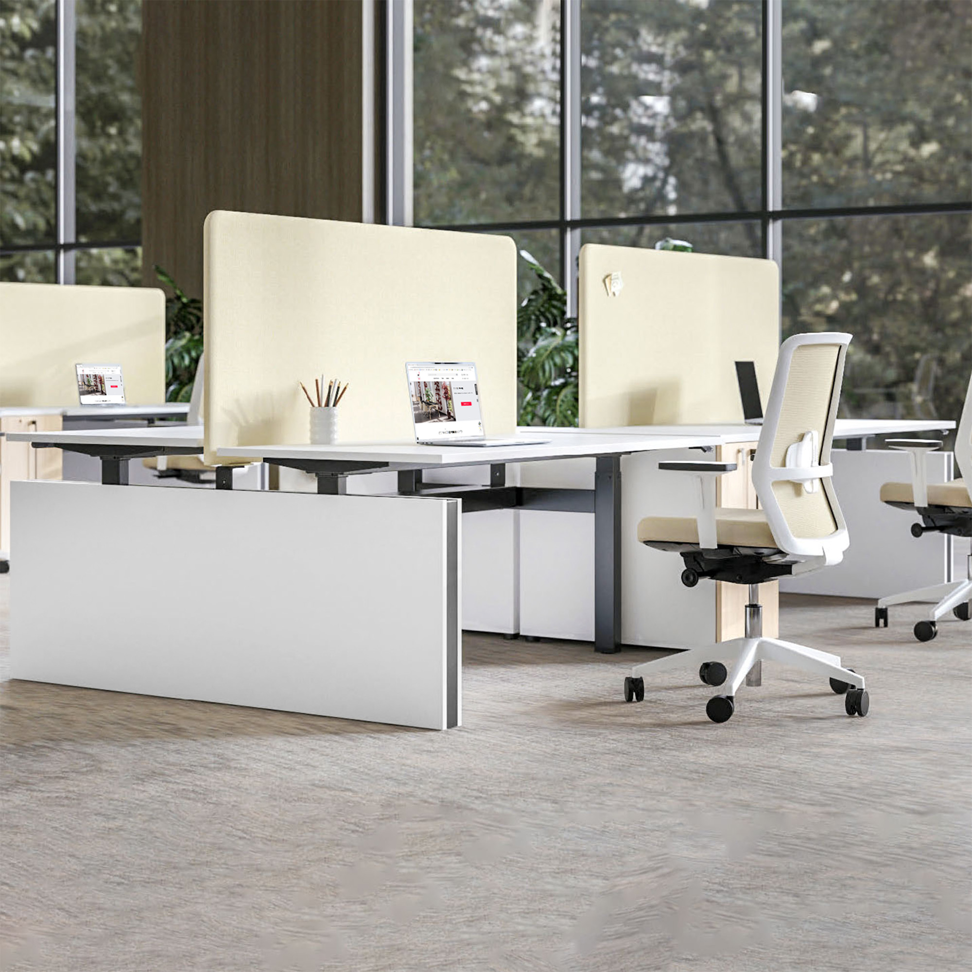MOTION team desk | 1400 - 1800 mm, electrically height adjustable, black - 12 Main Image