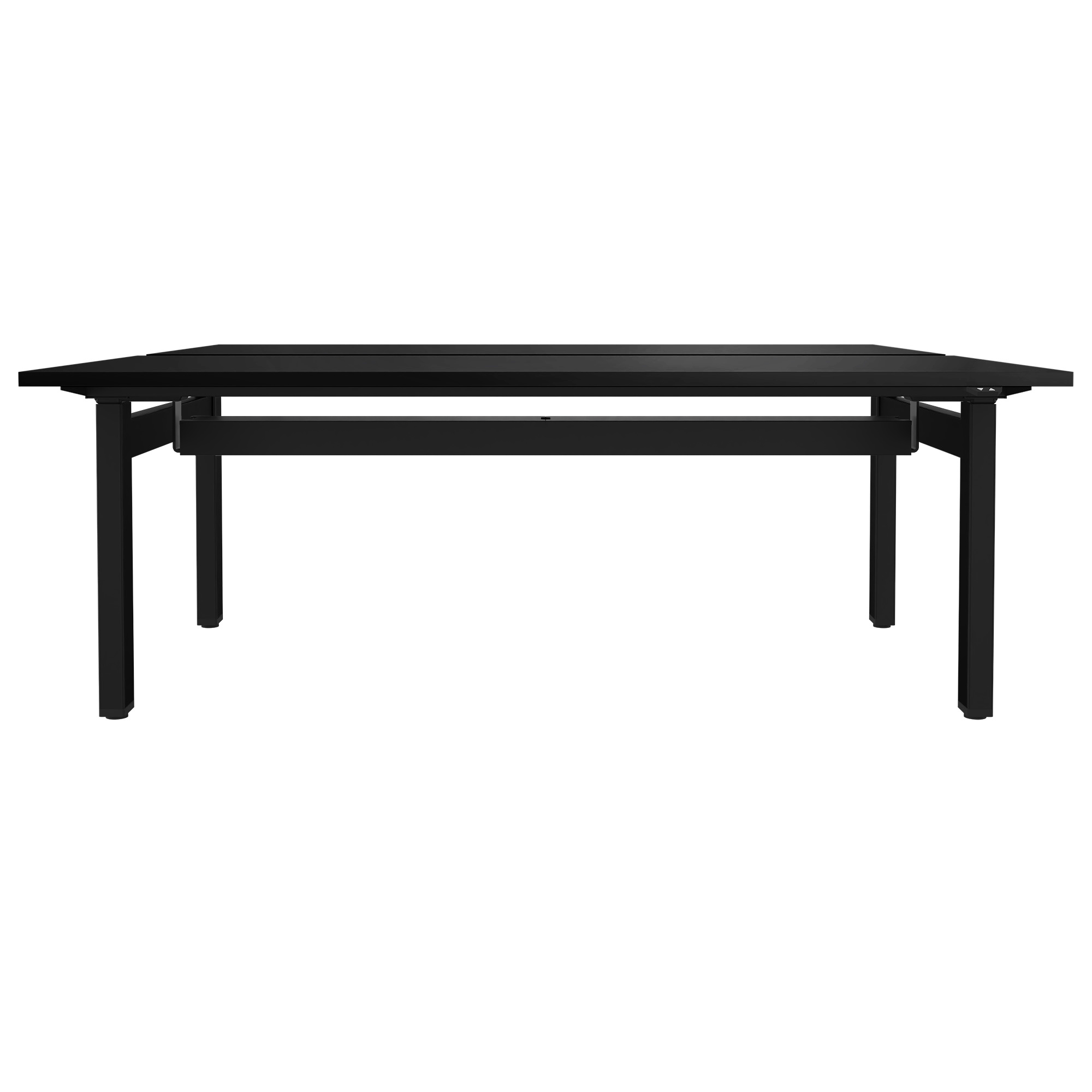 MOTION team desk | 1400 - 1800 mm, electrically height adjustable, black - 2 Main Image