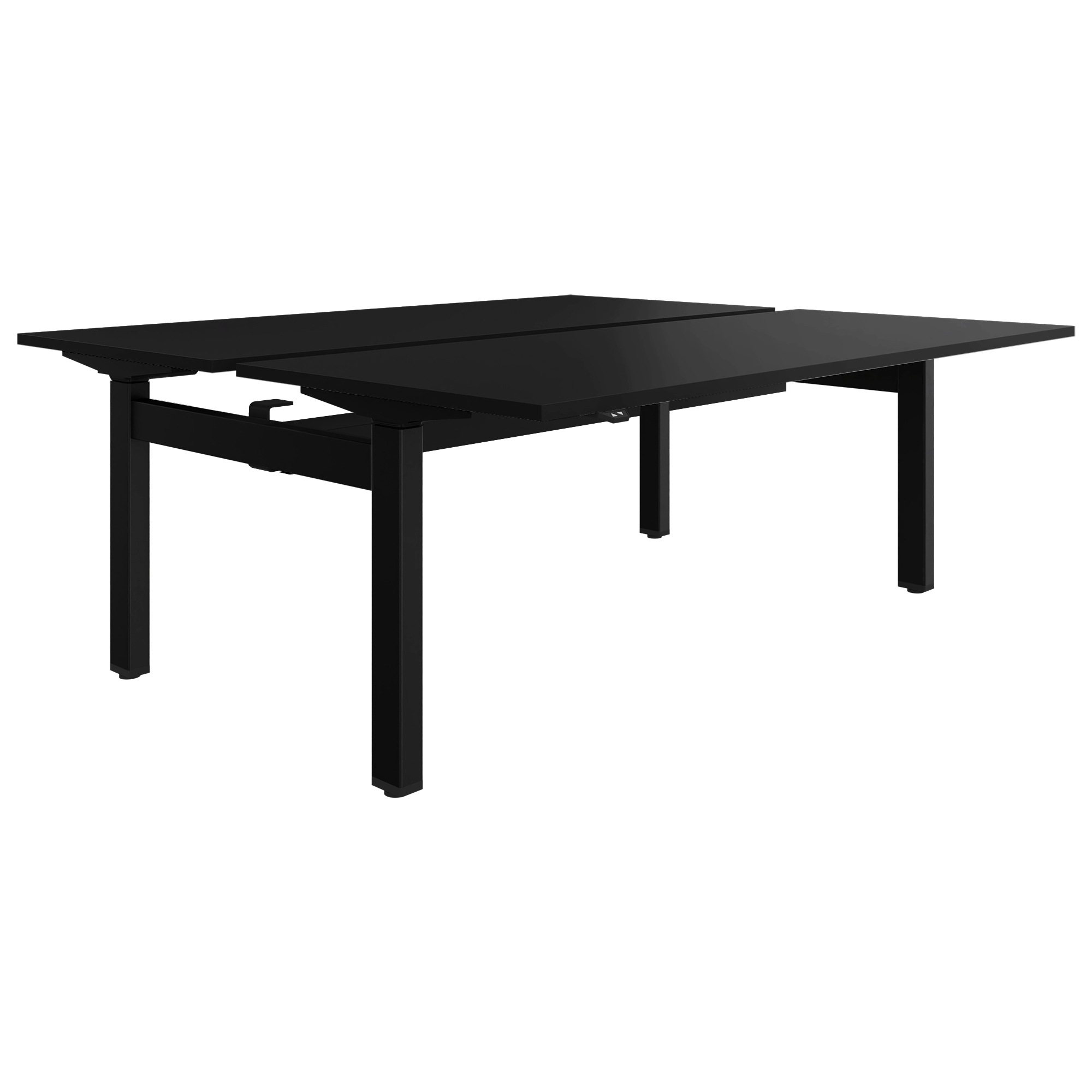 MOTION team desk | 1400 - 1800 mm, electrically height adjustable, black - 1 Main Image